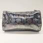 Michael Kors Signature Metallic Silver Pouch image number 2