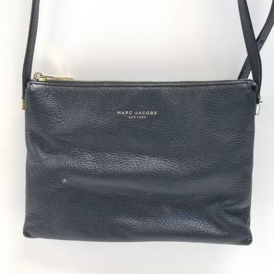 Marc Jacobs Pebble Leather Small Crossbody Bag Black image number 1