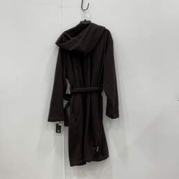 NWT UGG Womens Brown Fleece Hooded Tie Waist Long Sleeve Bath Robe Size L/XL alternative image