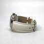 Designer Joan Rivers V377 White Leather Strap Analog Dial Quartz Wristwatch image number 3