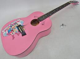 Peavey Brand Pink 3/4 Size Acoustic Guitar w/ DC Comics Design (Parts and Repair) alternative image
