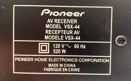 Pioneer Elite Receiver VSX-44 image number 4