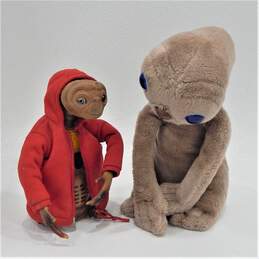 2000 Tiger Electronics Talking Interactive ET & Vintage Plush Stuffed Animal Toy