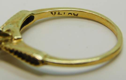 14K Yellow Gold Solitaire Ring Setting 1.6g image number 4