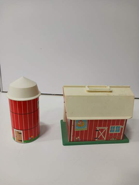 Vintage Fisher-Price Barn Play Family Farm with Silo image number 5