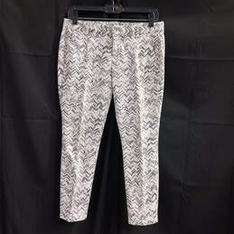 GAP Women's White/Black Printed Skinny Mini Skimmer Khakis Size 0P