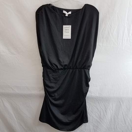 FOURTEENTH PLACE Toni Gathered Minidress In Black Size L NEW image number 1