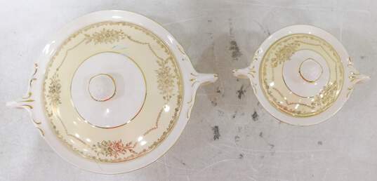 Set of 2 Crown Potteries Co. Serving Bowls Gold image number 2