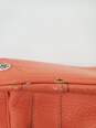Michael Kors Satchel Coral Pebbled Leather Top Handle Handbag Purse used image number 3