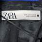 Zara Blue Textured Blazer Size XL image number 3