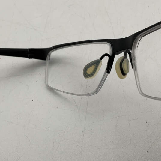 Mens 6050 Red Black Rectangle Eyeglasses Prescription Glasses With Case image number 6