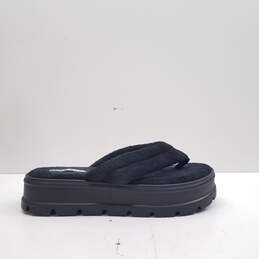 TORRID Terry Thong Platform Sandal Black Women's Size 11 M