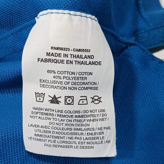 Nike Polo Dri-fit Blue Polo Shirt Men's Size L image number 6