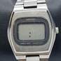 Vintage Retro Seiko LCD Digital Men's Full Stainless Steel Quartz Watch image number 1