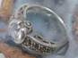 Romantic Sterling Silver Marcasite Link Bracelet Ring & CZ Ring 20.4g image number 5