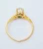 Vintage 14K Yellow Gold White Topaz Ring- For Repair 2.0g image number 3