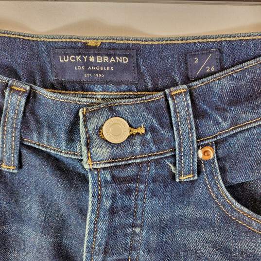 Lucky Brand Women Blue Straight Jeans Sz 26 image number 5