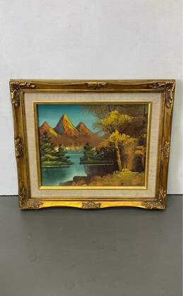 Original Landscape Mountain River Scene by Hal & Phyllis Signed 1981