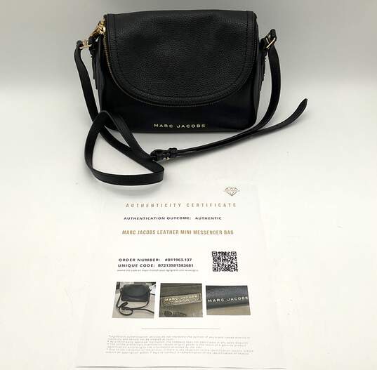Marc Jacobs Leather Mini Messenger Bag image number 1