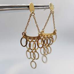 14K Gold Chandelier 2inch Drop Earrings 3.5g alternative image