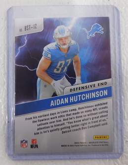 2022 Aiden Hutchinson Panini Absolute By Storm Rookie Detroit Lions alternative image