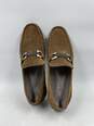 Authentic Salvatore Ferragamo Brown Driver Loafers M 9.5D image number 6