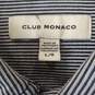 Club Monaco Men Gray/Navy Striped Button Up Shirt Sz L image number 2