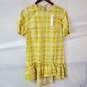 Topshop Printed Mini Poplin Dress in Yellow Size US 4 with Tags image number 4