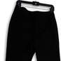 Womens Black Flat Front Regular Fit Wide Leg Comfort Ankle Pants Size 4 image number 4
