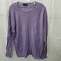 Zara Man Basic Purple Stretch Pullover Sweater Size XL image number 1