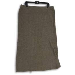 NWT J. Jill Womens Gray Elastic Waist Pull-On Straight & Pencil Skirt Size XL alternative image