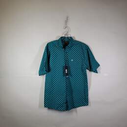 NWT Mens Paxon Classic Fit Short Sleeve Button-Up Shirt Size Medium
