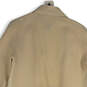 Womens Beige Long Sleeve Zipper Pocket Open Front Cardigan Sweater Size M image number 4