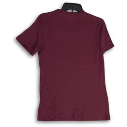 NWT Adidas Womens Purple Round Neck Short Sleeve Athletic Pullover T-Shirt Sz S alternative image