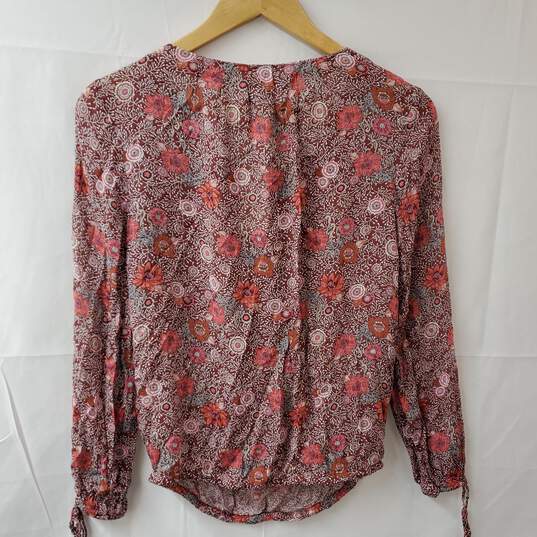Lucky Brand Floral Blouse Women's XS NWT image number 2