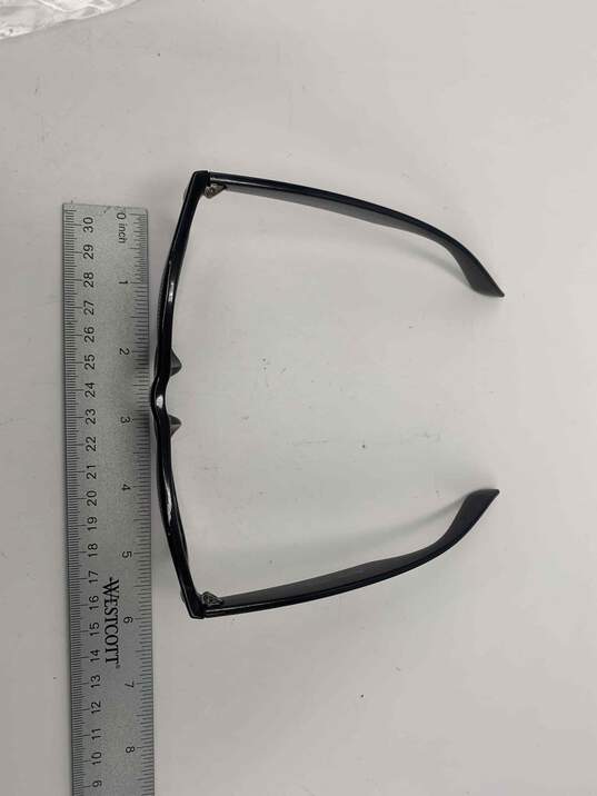 Unisex Purple Black Acetate Gradient Lens Lightweight Square Sunglasses image number 8