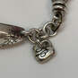 Designer Brighton Silver-Tone Etched Heart Lobster Wheat Chain Bracelet image number 4