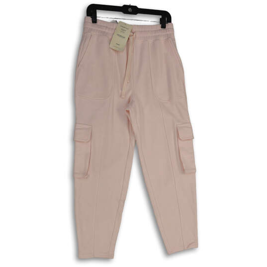 NWT Womens Pink Elastic Waist Slash Pocket Drawstring Sweatpants Size M image number 1