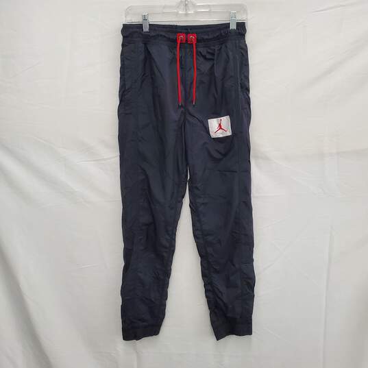 Air Jordan MN's Flight 100% Nylon & Polyester Mesh Lining Black Sweat Pants Size S/P image number 1