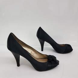 Platinum BP Peep Toe Black Heels Size 8.5M