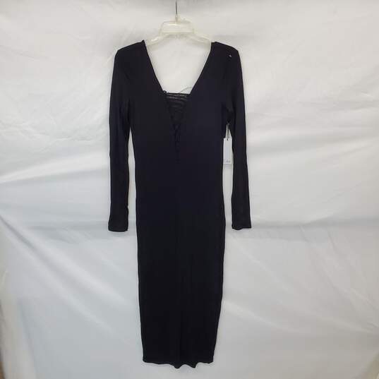 Dex Black Long Sleeve Maxi Dress WM Size M NWT image number 1