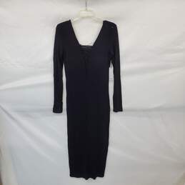 Dex Black Long Sleeve Maxi Dress WM Size M NWT