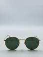 Ray-Ban Gold Round Metal Sunglasses image number 2