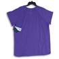 NWT Tek Gear Womens Purple Short Sleeve Workout Gear Pullover T-Shirt Size 1X image number 2