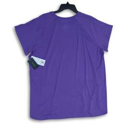 NWT Tek Gear Womens Purple Short Sleeve Workout Gear Pullover T-Shirt Size 1X alternative image