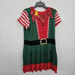Elf Pleated Christmas Dress