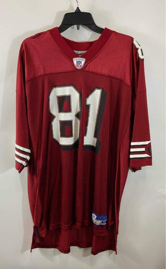 Rebook NFL 49ers Owens #81 Red Jersey - Size XXL image number 1
