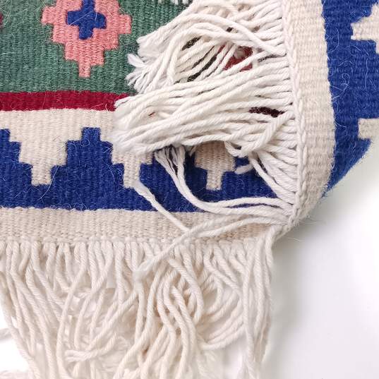 Vintage Turkish Kilim Santa Claus Handmade Wool Tapestry Folk Rug image number 3