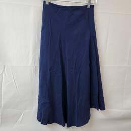 White House Black Market Oscar Twill Soft Blue Midi Skirt Women's 0