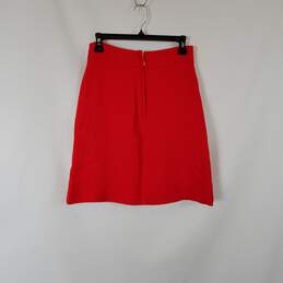 Kate Spade Women Red Wool Skirt Sz 2 alternative image